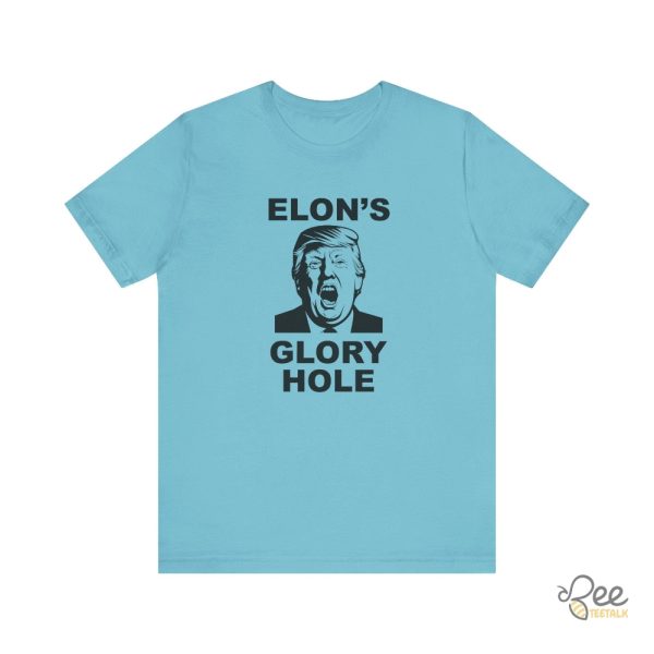 Donald Trump Elons Glory Hole Shirt Anti Trump And Elon Musk Doge Tee - | Beeteetalk High-quality Image