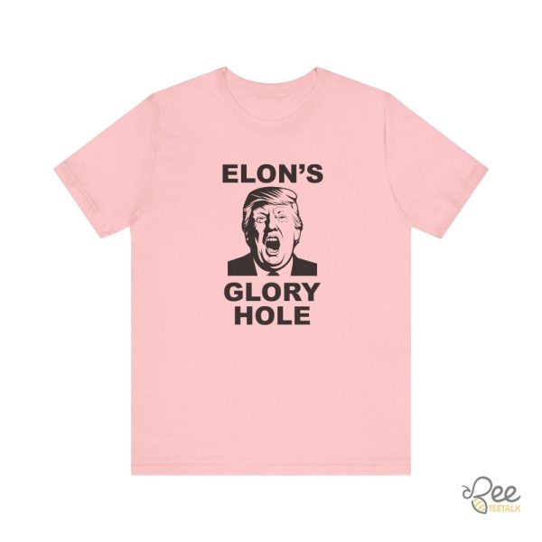 Donald Trump Elons Glory Hole Shirt Anti Trump And Elon Musk Doge Tee - | Beeteetalk High-quality Image
