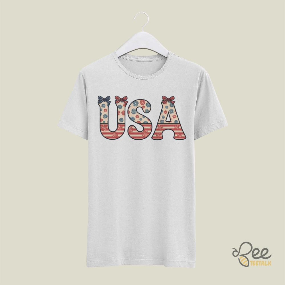 Vintage Floral Coquette Usa Shirt 4 Vintage Floral Coquette USA Shirt