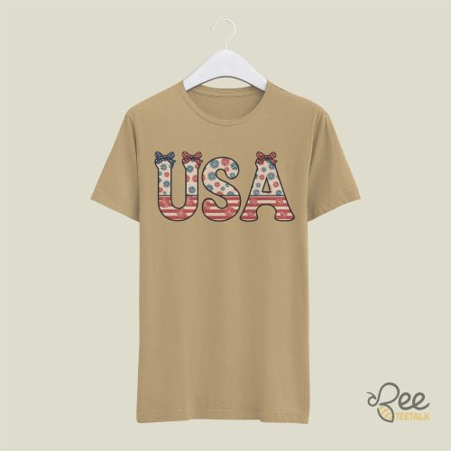 Vintage floral coquette usa shirt