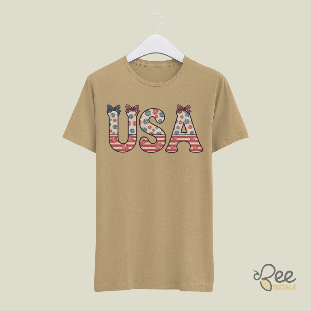 Vintage Floral Coquette Usa Shirt 5 Vintage Floral Coquette USA Shirt