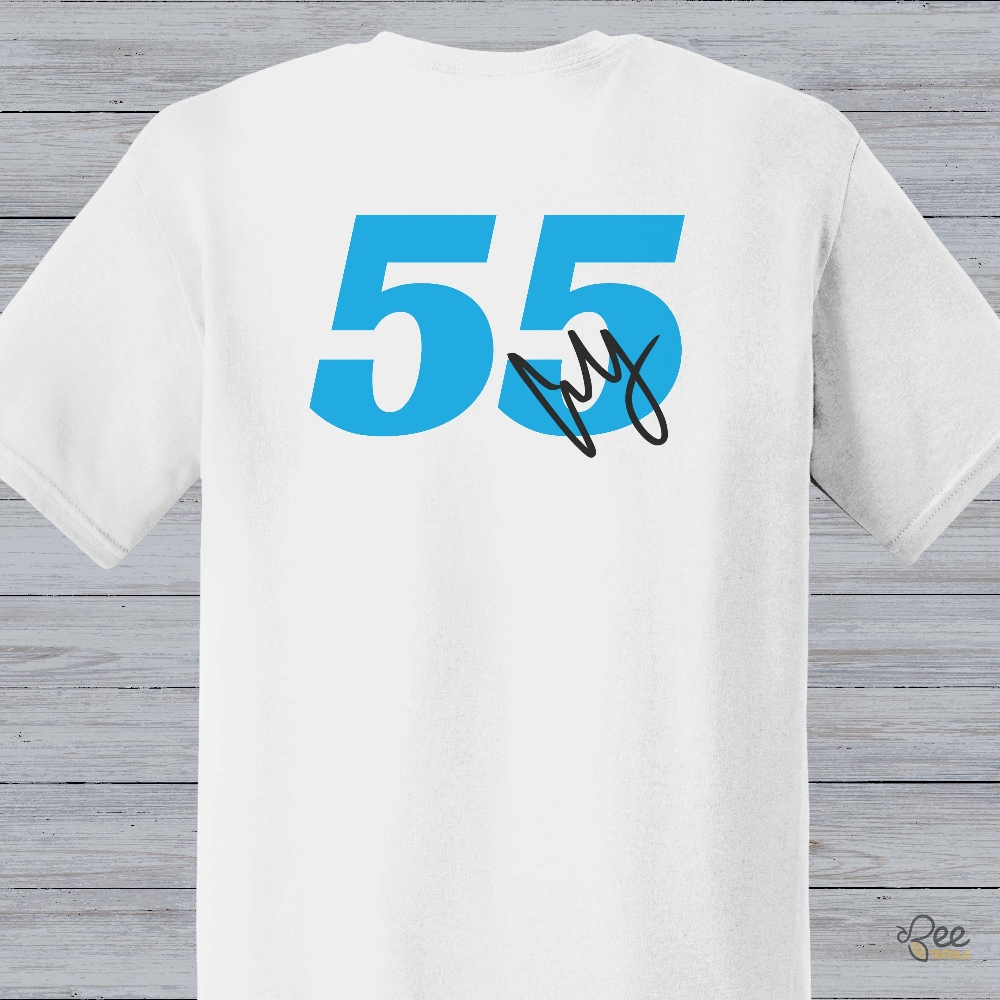 Carlos Sainz Signature F1 Racing Shirt With Spanish Flag And Number 55 14 Carlos Sainz Signature F1 Racing Shirt with Spanish Flag and Number 55