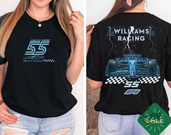 Williams racing f1 car shirt carlos sainz formula one shirt