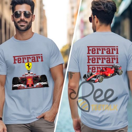 Vintage racing car ferrari formula 1 shirt f1 supercar tee