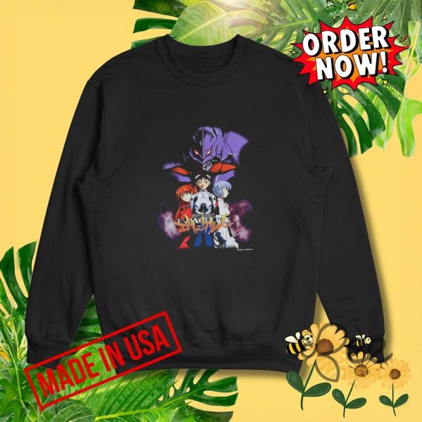 Vintage 1995 evangelion promo shirt reprinted rare anime tee