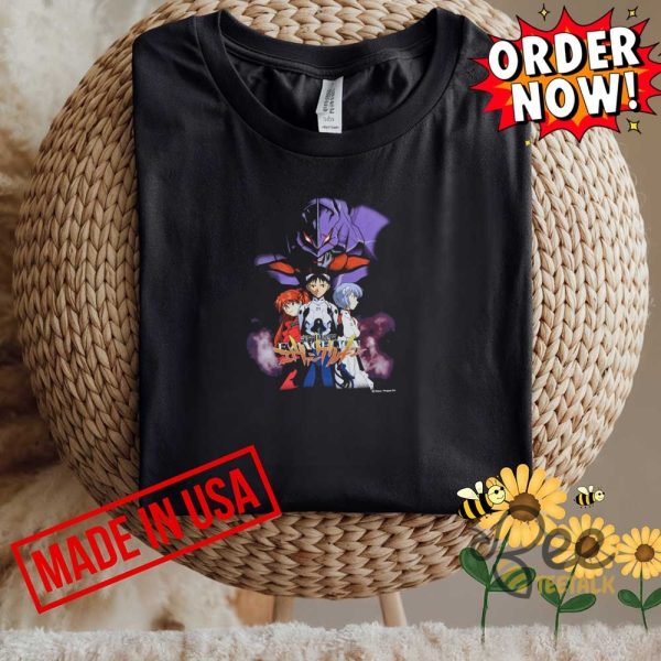 Vintage 1995 evangelion promo shirt reprinted rare anime tee