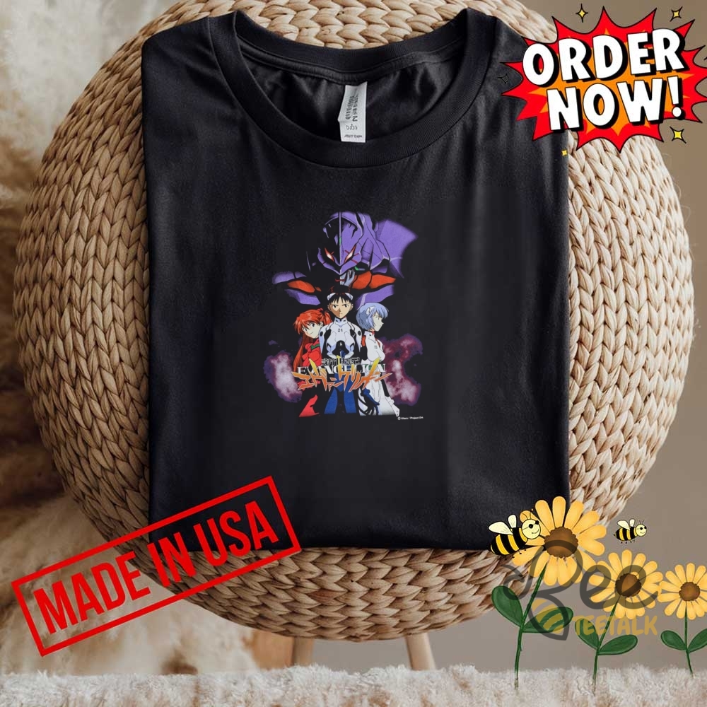 Vintage 1995 Evangelion Promo Shirt Reprinted Rare Anime Tee 11 Vintage 1995 Evangelion Promo Shirt Reprinted Rare Anime Tee