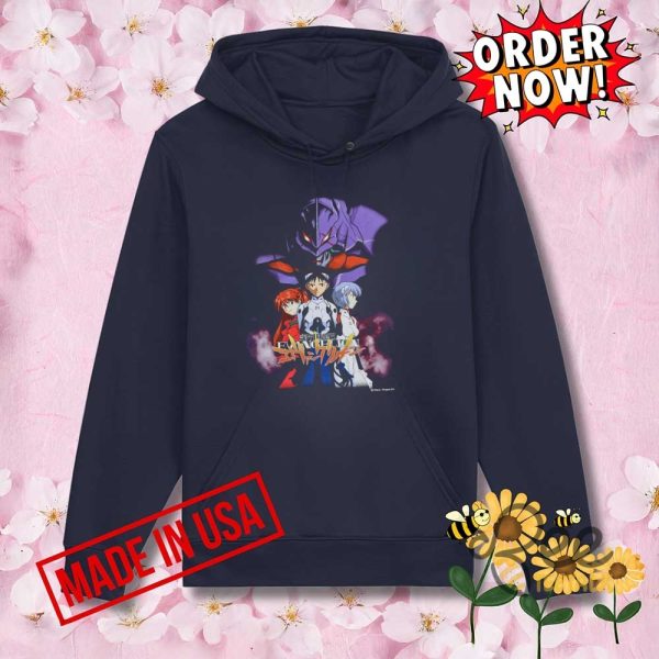 Vintage 1995 evangelion promo shirt reprinted rare anime tee