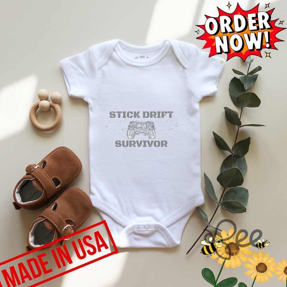 Stick Drift Survivor T Shirt Funny Game Controller Tee 15 Stick Drift Survivor T Shirt Funny Game Controller Tee