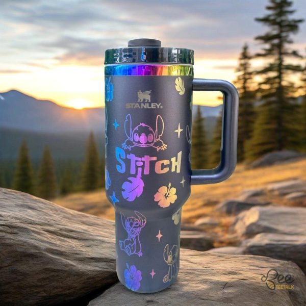 Stanley 40oz disney lilo and stitch stainless steel chroma tumbler with straw and handle beeteetalk 4
