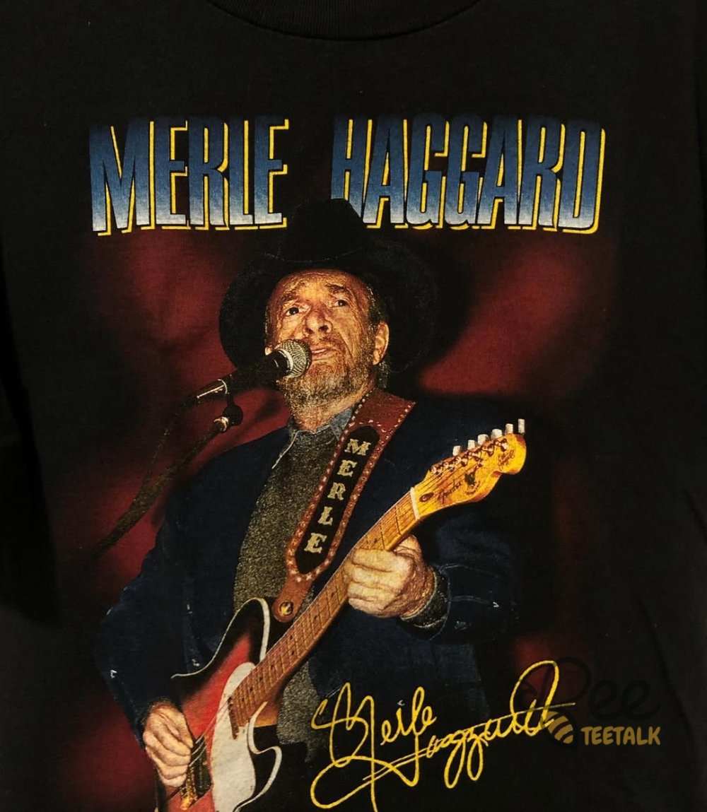Reprinted 1998 Merle Haggard Shirt 9 Reprinted 1998 Merle Haggard Shirt