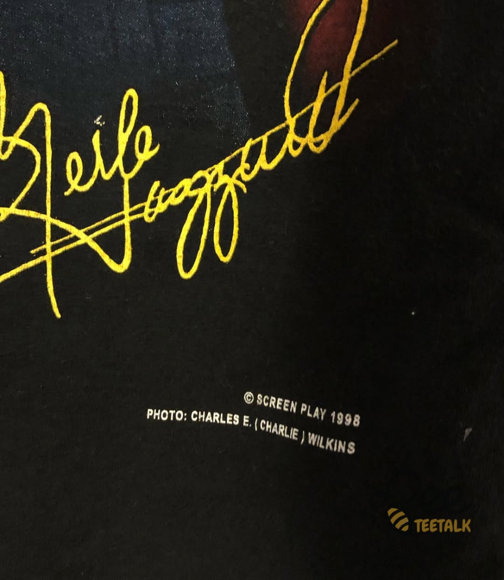 Reprinted 1998 Merle Haggard Shirt 13 Reprinted 1998 Merle Haggard Shirt