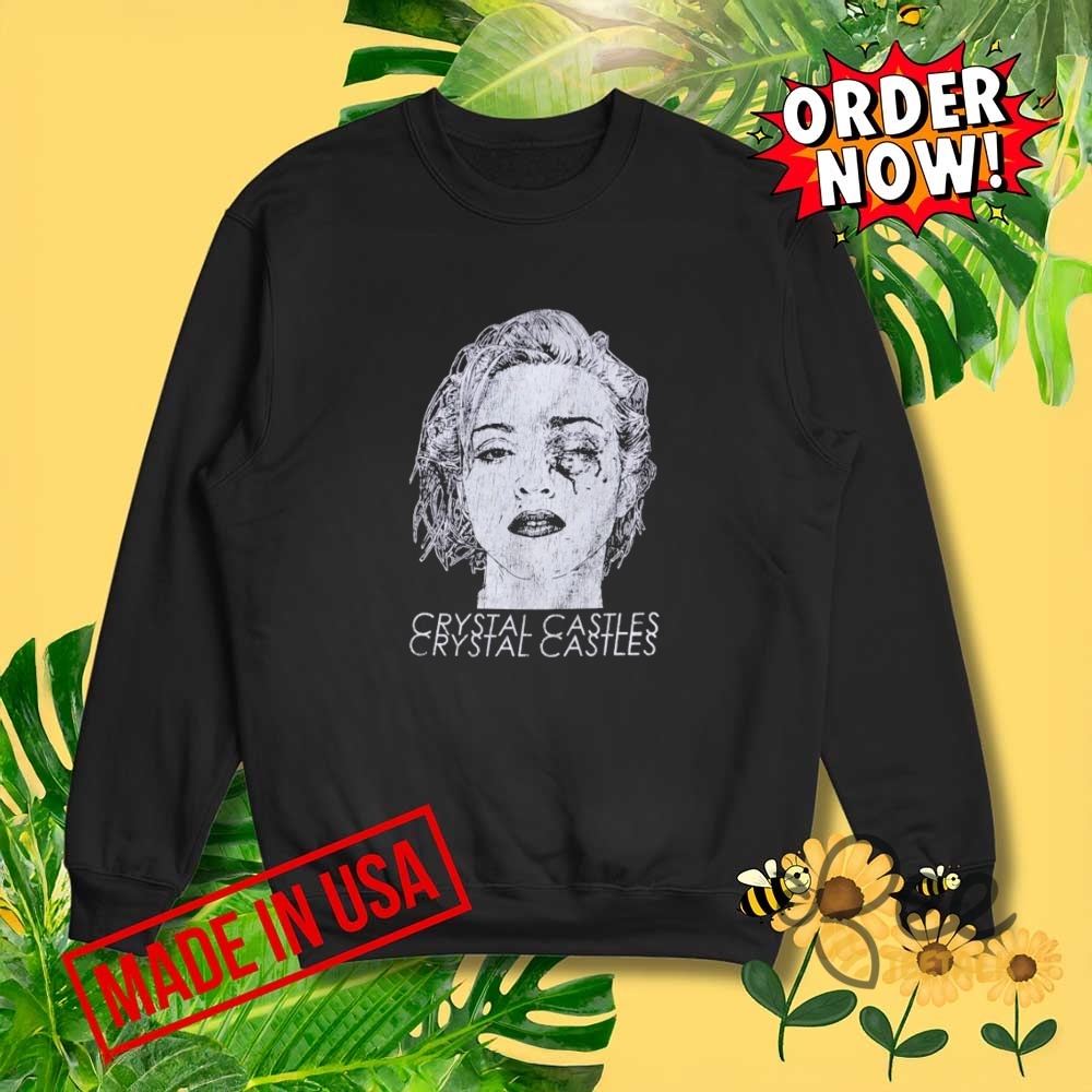Crystal Castles Madonna Band Shirt Reprinted 7 Crystal Castles madonna band Shirt reprinted
