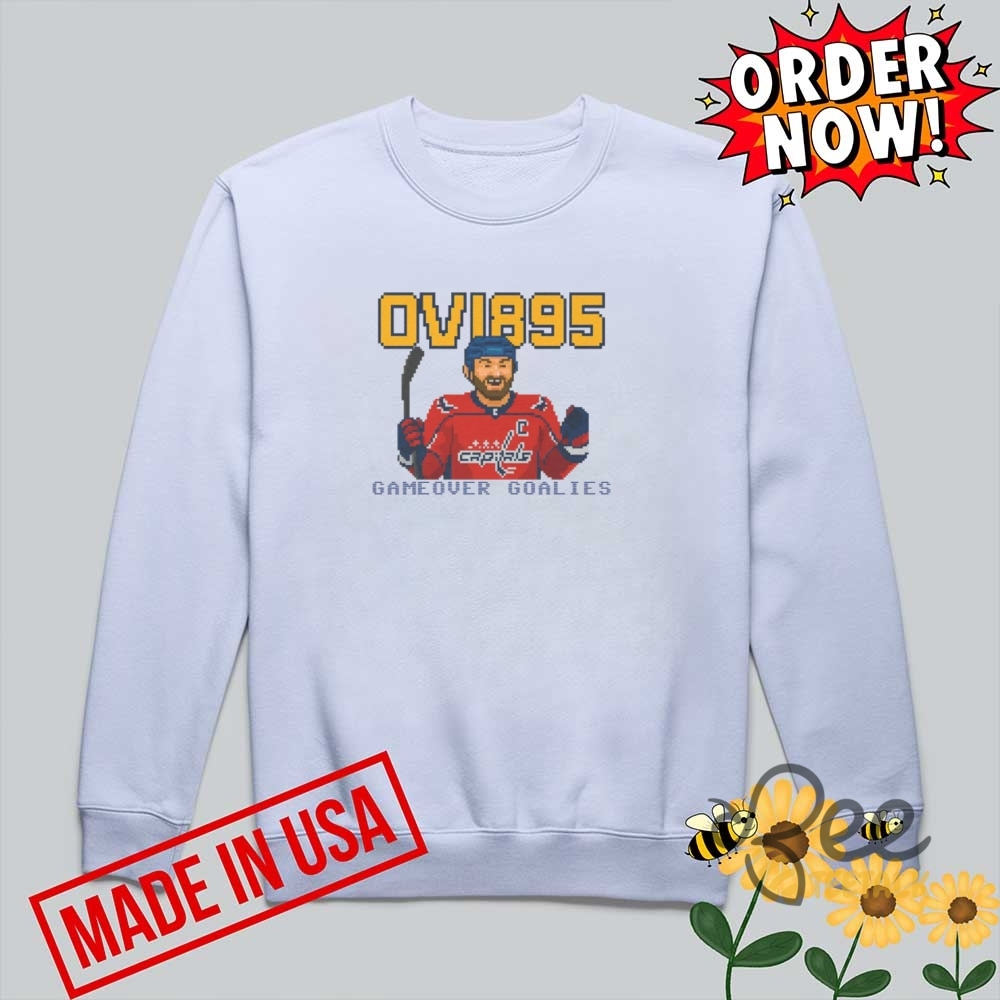 Ovechkin 895 32 Bit Pixel Art Hockey Legend Tee Shirt 9 Ovechkin 895 32 Bit Pixel Art Hockey Legend Tee Shirt