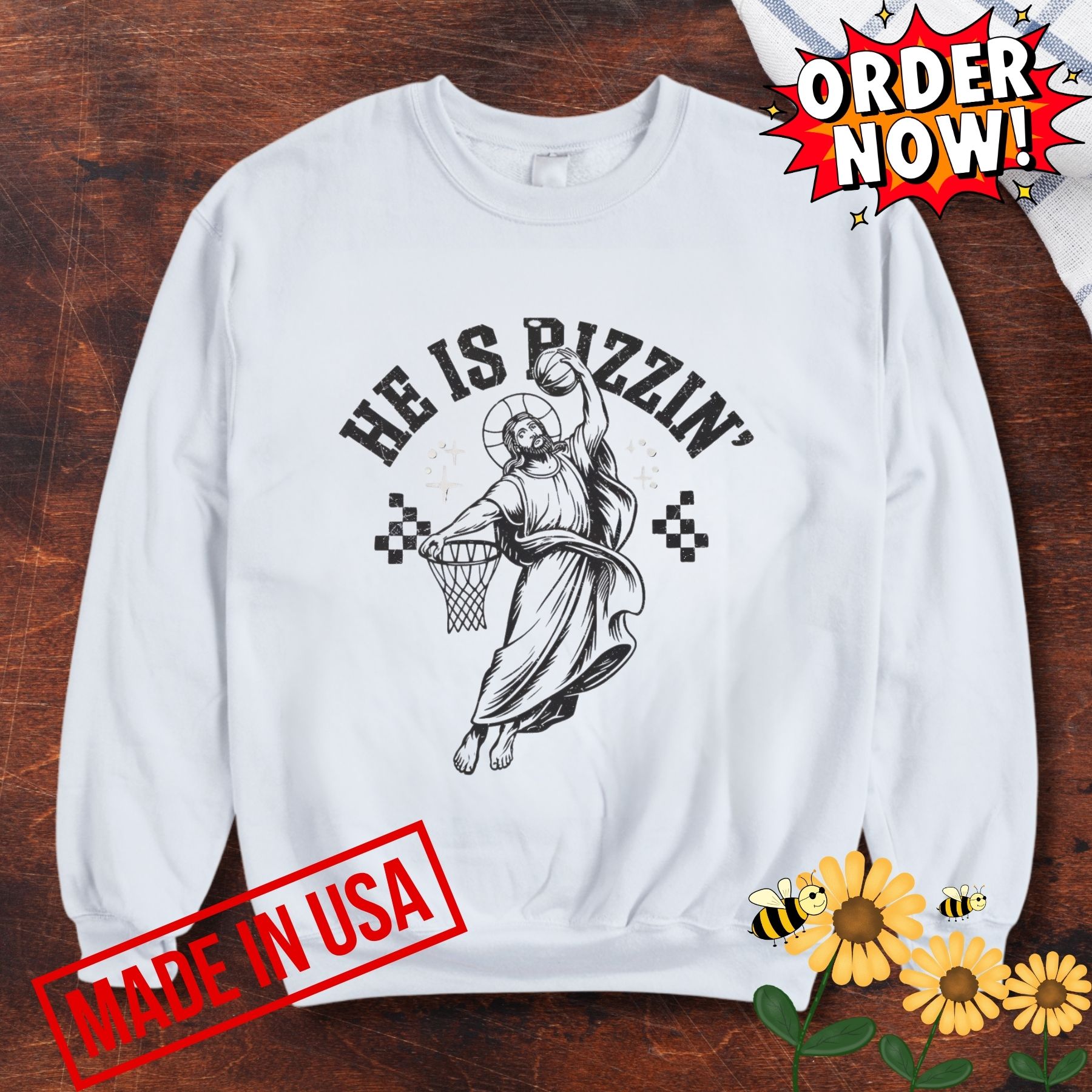 He Is Rizzin Easter Shirt Jesus Basketball Kids Boys Girls Adults Tee 9 He Is Rizzin Easter Shirt Jesus Basketball Kids Boys Girls Adults Tee
"
"