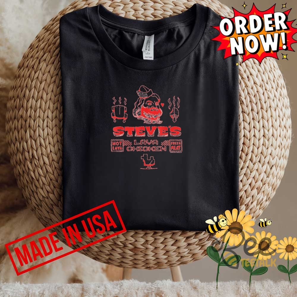 Steves Lava Chicken Restaurant Shirt Minecraft Chicken Jockey Shirt 14 Steves Lava Chicken Restaurant Shirt Minecraft chicken jockey shirt
