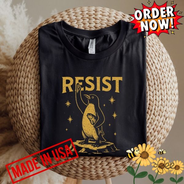 Penguins resist shirt penguins against tariffs tee