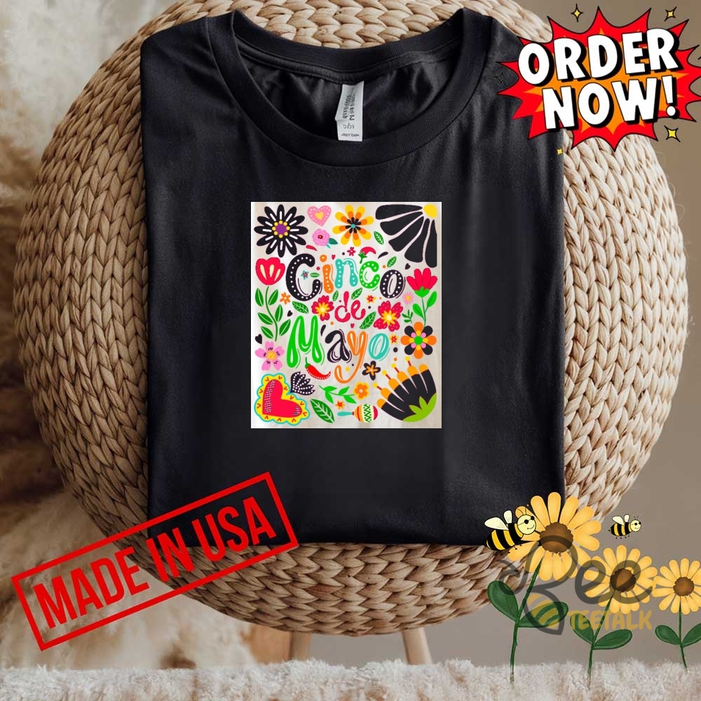Boho Floral Cinco De Mayo Mexican Shirt 8 Boho Floral Cinco De Mayo Mexican shirt