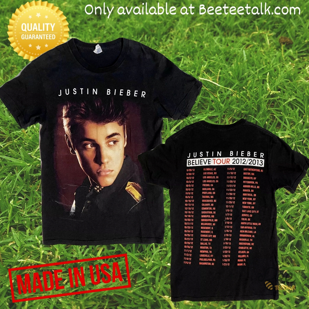 Concert Tour 2012 2013 Justin Bieber Believe Shirt 2 Concert Tour 2012 2013 Justin Bieber Believe Shirt