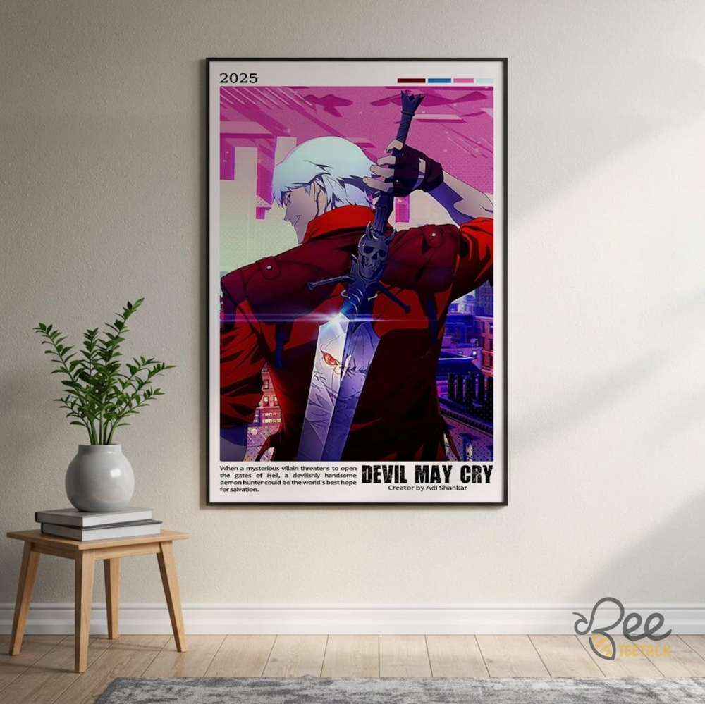 Devil May Cry 2025 Canvas Framed Poster High Quality 6 Devil May Cry 2025 Canvas Framed Poster High Quality