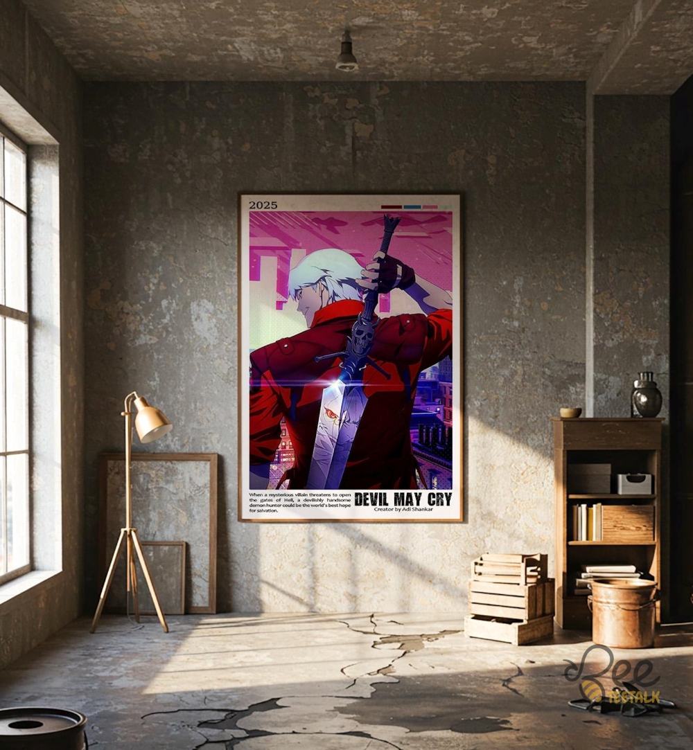 Devil May Cry 2025 Canvas Framed Poster High Quality 7 Devil May Cry 2025 Canvas Framed Poster High Quality