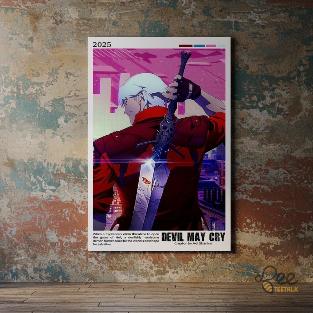 Devil May Cry 2025 Canvas Framed Poster High Quality 8 Devil May Cry 2025 Canvas Framed Poster High Quality