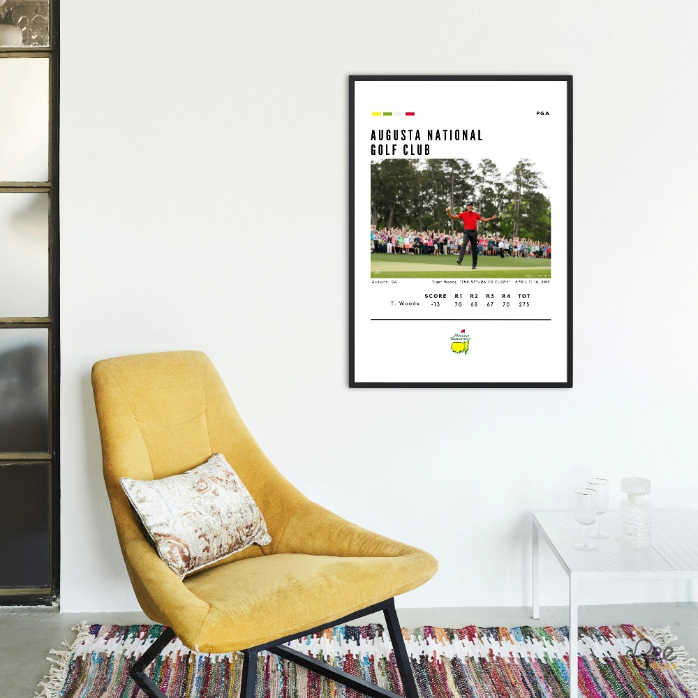 Tiger Woods The Return To Glory 2019 Masters Tournament Framed Poster Wall Art 8 Tiger Woods The Return to Glory 2019 Masters Tournament Framed Poster Wall Art