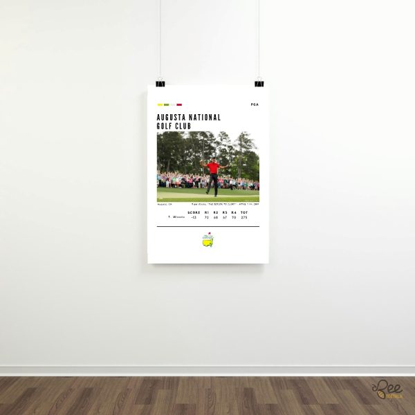 Tiger woods the return to glory 2019 masters tournament framed poster wall art