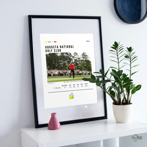 Tiger woods the return to glory 2019 masters tournament framed poster wall art