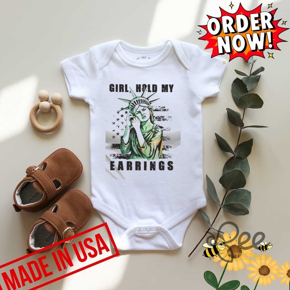Statue Of Liberty Girl Hold My Earrings Shirt Anti Trump Fdt 11 Statue of Liberty Girl Hold My Earrings shirt anti Trump FDT