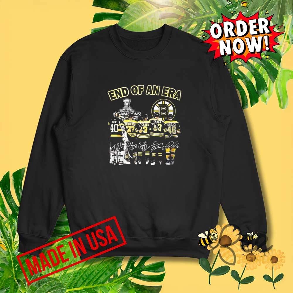 End Of An Era Boston Bruins Signatures Shirt 5 End of an era Boston Bruins signatures shirt