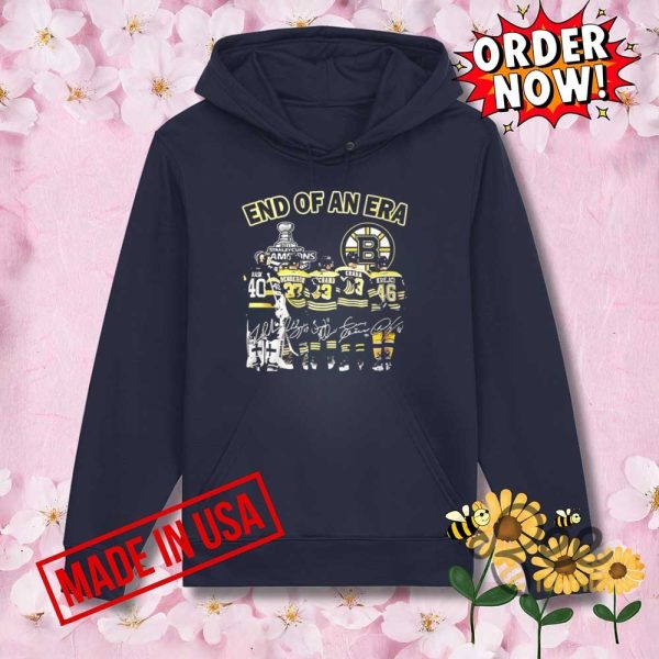 End of an era boston bruins signatures shirt
