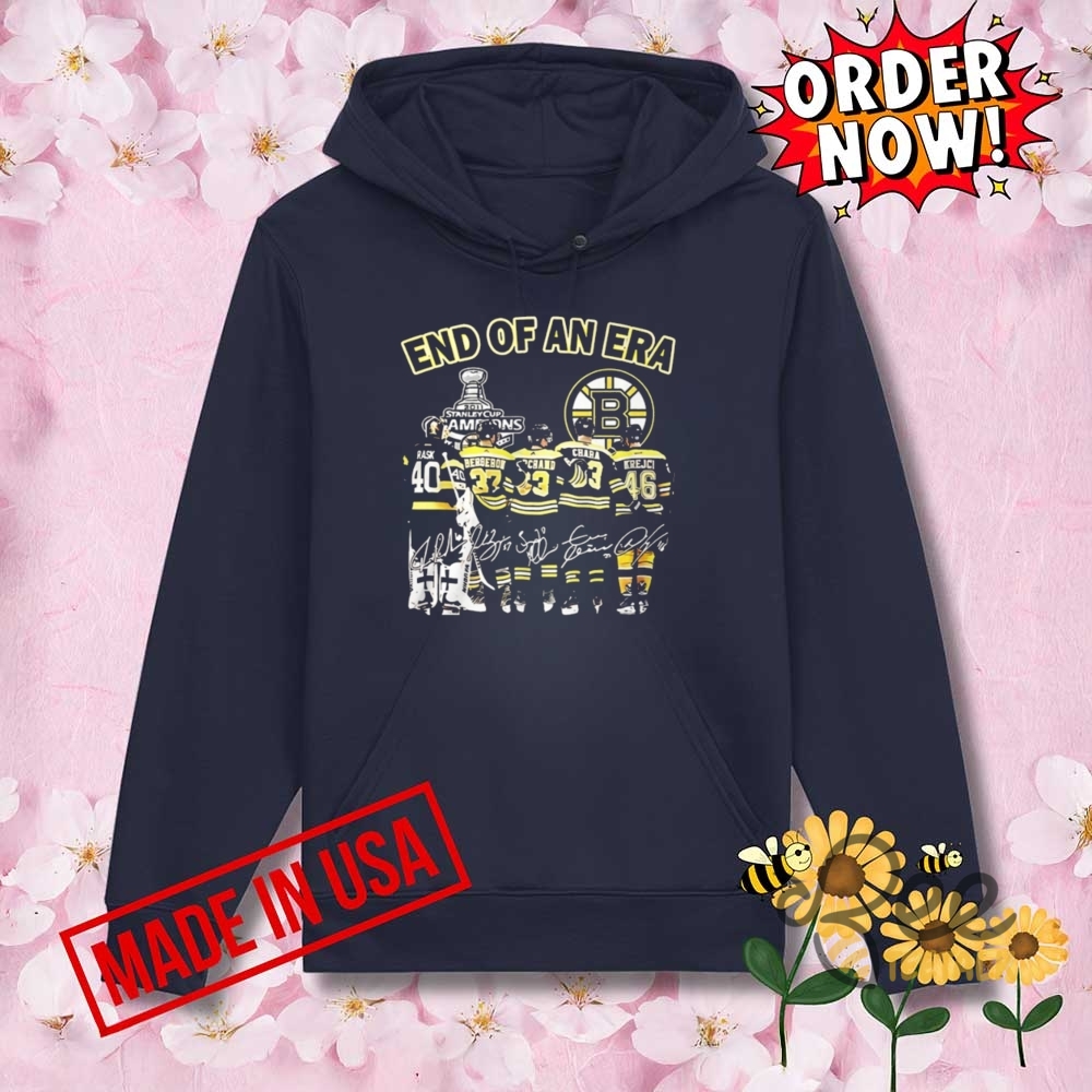 End Of An Era Boston Bruins Signatures Shirt 7 End of an era Boston Bruins signatures shirt