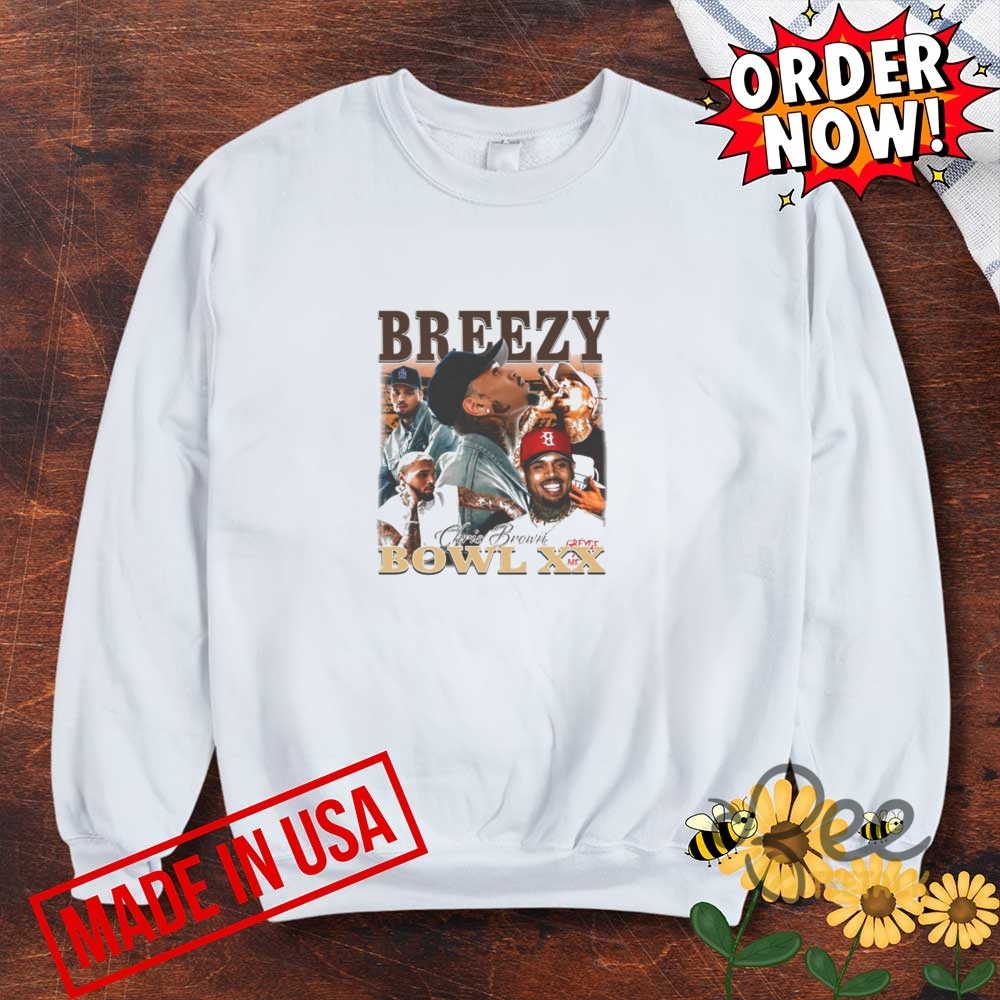 Chris Breezy Bowl Xx Tour 2025 Concert Shirt 6 Chris Breezy Bowl XX Tour 2025 Concert Shirt