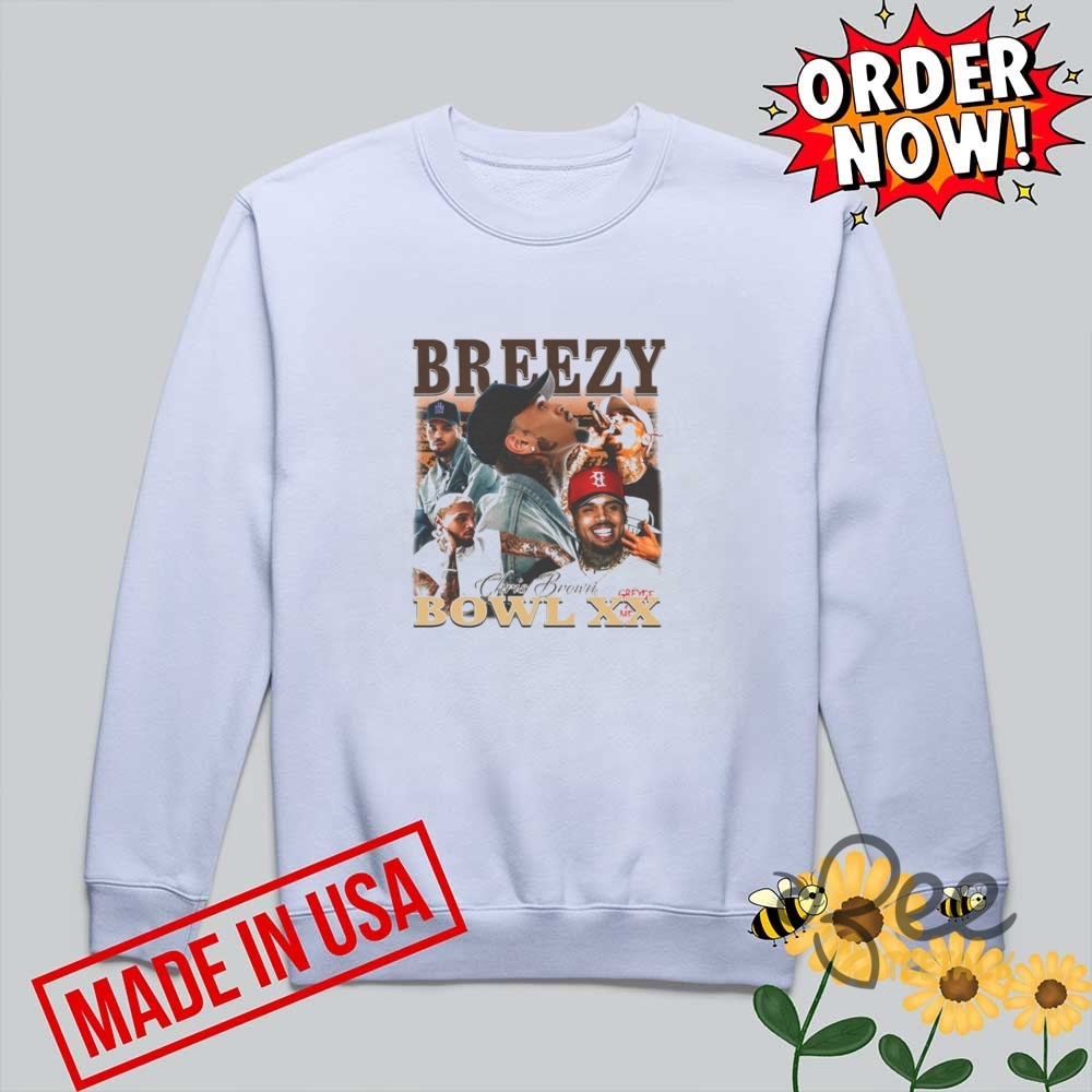 Chris Breezy Bowl Xx Tour 2025 Concert Shirt 7 Chris Breezy Bowl XX Tour 2025 Concert Shirt