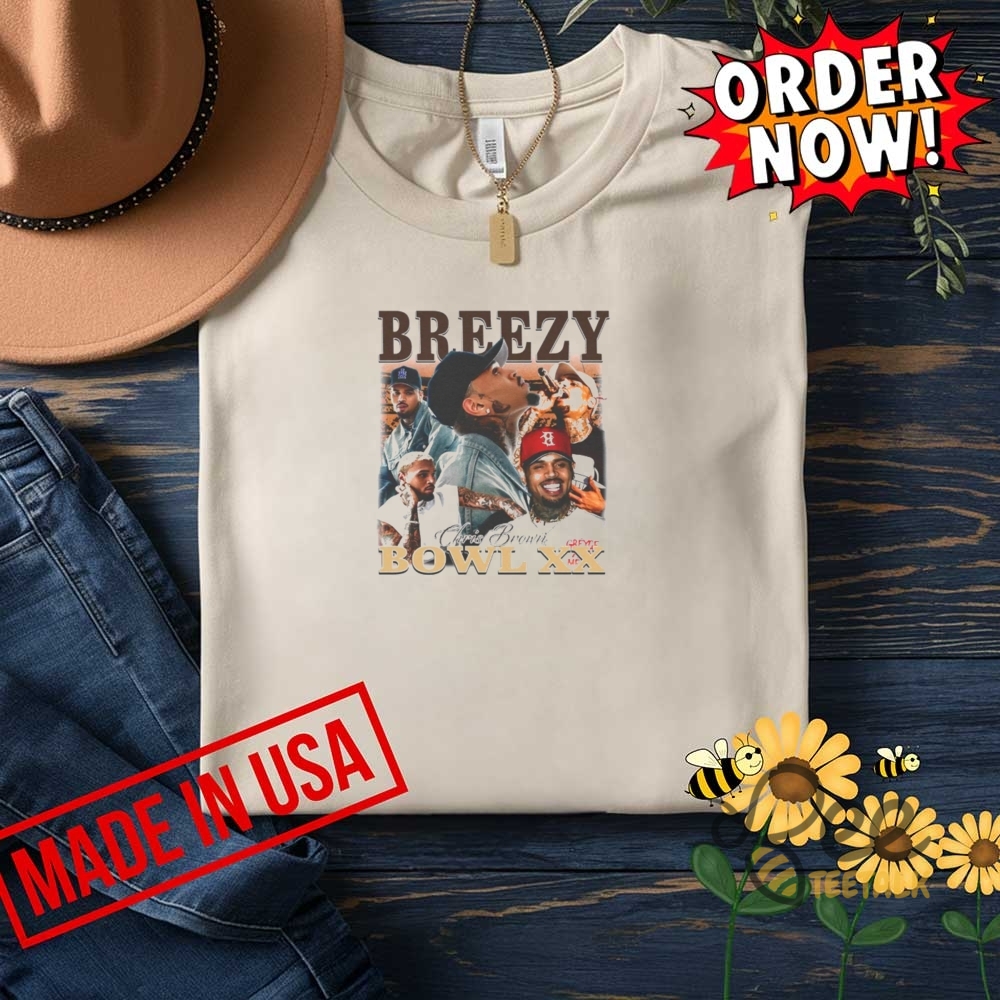 Chris Breezy Bowl Xx Tour 2025 Concert Shirt 8 Chris Breezy Bowl XX Tour 2025 Concert Shirt