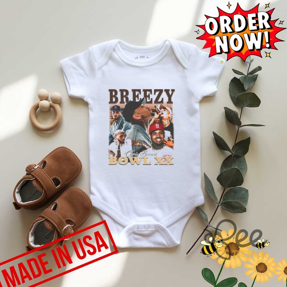 Chris Breezy Bowl Xx Tour 2025 Concert Shirt 9 Chris Breezy Bowl XX Tour 2025 Concert Shirt