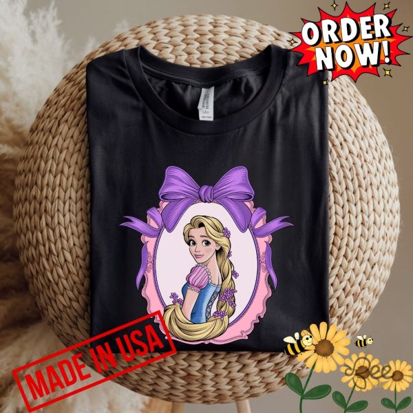 Disney rapunzel bow coquette shirt