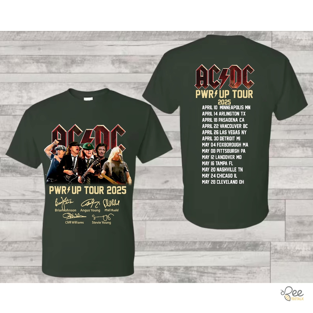 Acdc Graphic Tee Power Up 2025 Pwr Up Tour Gift For Fan 11 Acdc Graphic Tee Power Up 2025 Pwr Up Tour Gift For Fan