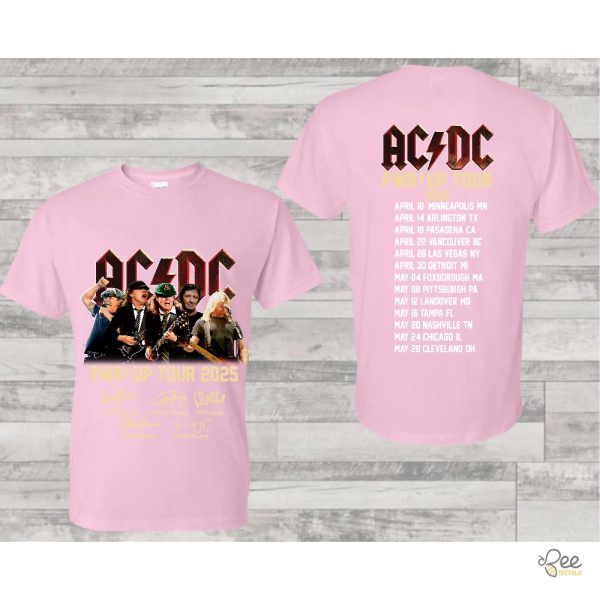 Acdc graphic tee power up 2025 pwr up tour gift for fan