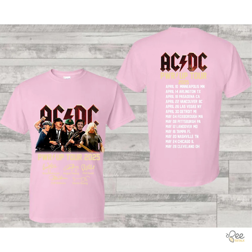 Acdc Graphic Tee Power Up 2025 Pwr Up Tour Gift For Fan 12 Acdc Graphic Tee Power Up 2025 Pwr Up Tour Gift For Fan