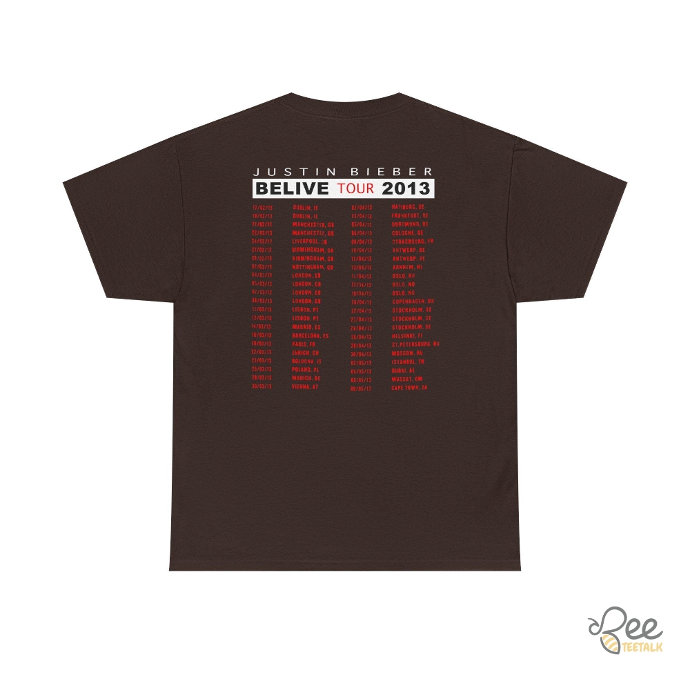 Justin Bieber Believe Tour Shirt 10 Justin Bieber Believe Tour Shirt