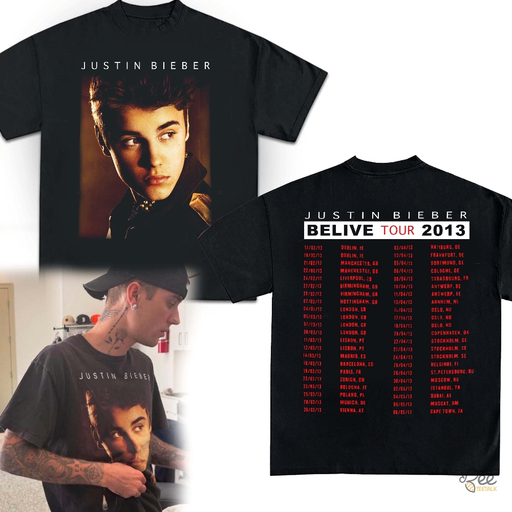 Justin Bieber Believe Tour Shirt 11 Justin Bieber Believe Tour Shirt