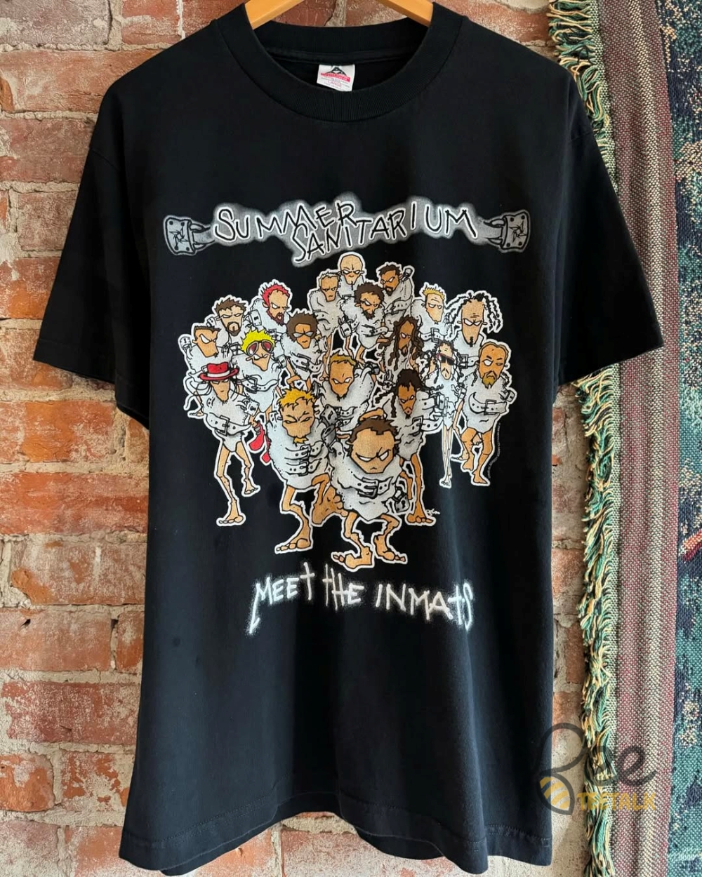 Reprinted Metallica Korn Kid Rock Summer Sanitarium Tour 2000 Shirt 8 Reprinted Metallica Korn Kid Rock Summer Sanitarium Tour 2000 Shirt