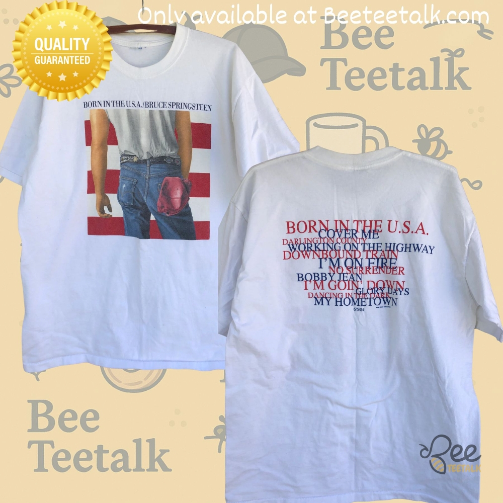 Vintage 1999 Bruce Springsteen Born In The Usa Tour Shirt Reprinted 5 Vintage 1999 Bruce Springsteen Born In The USA Tour Shirt reprinted