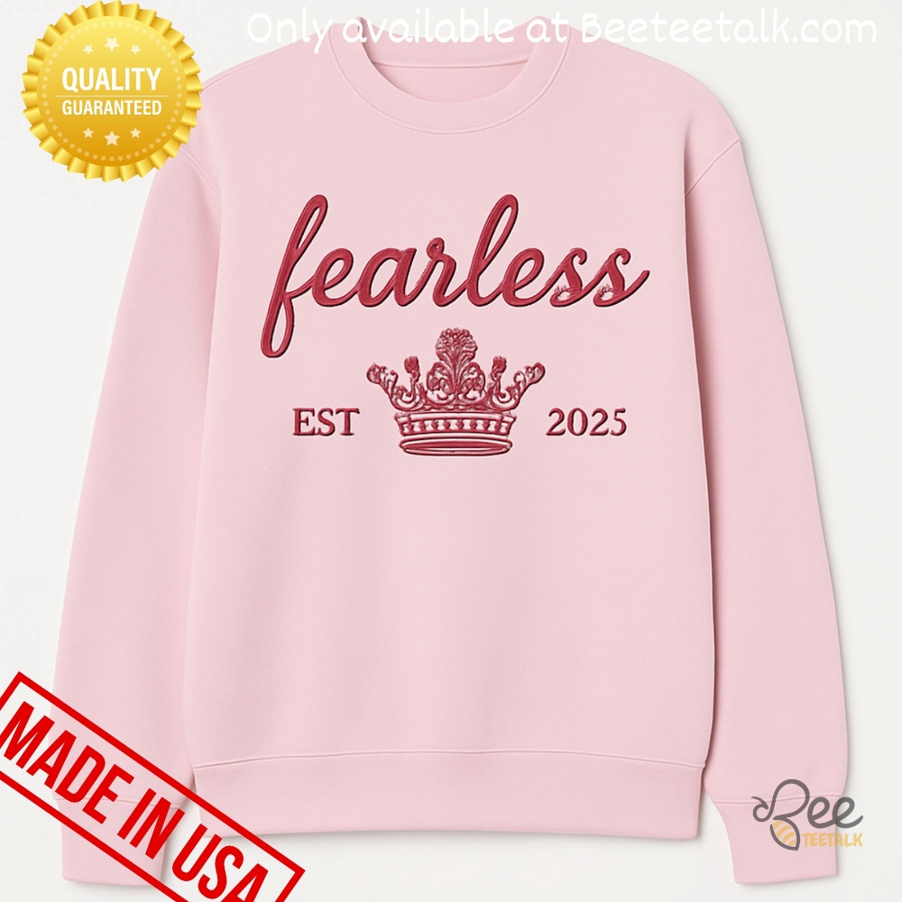 Embroidered Fearless Sweatshirt T Shirt Hoodie 2025 5 Embroidered Fearless Sweatshirt T shirt hoodie 2025