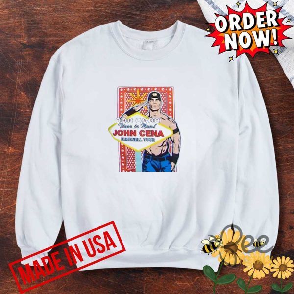 The last time is now johnn cenaa farewell tour shirt wwe wrestlemania 41