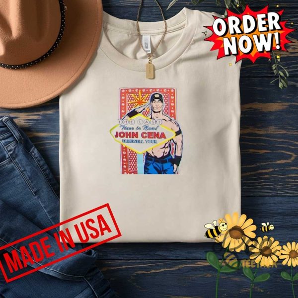 The last time is now johnn cenaa farewell tour shirt wwe wrestlemania 41