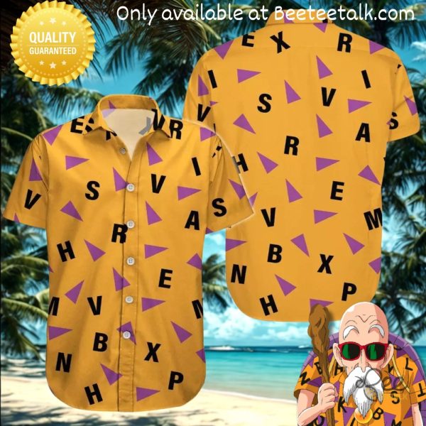 Dragon ball master roshi hawaiian shirt
