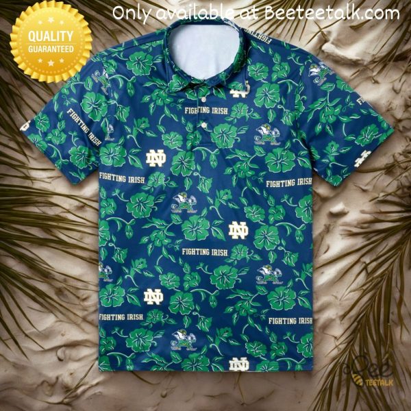 Fighting irish notre dame hawaiian shirt reyn spooner replica